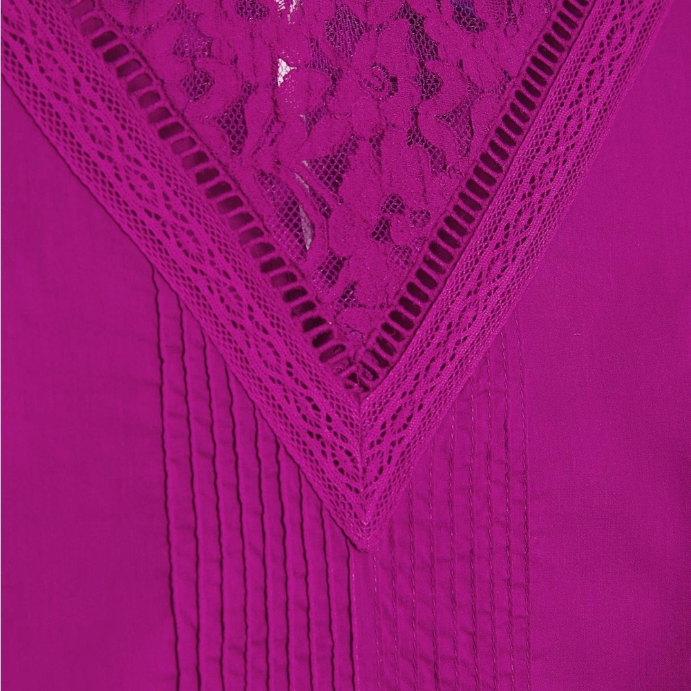 New Farm Rio Kelsie Purple Blouse Size Medium - Picture 4 of 16